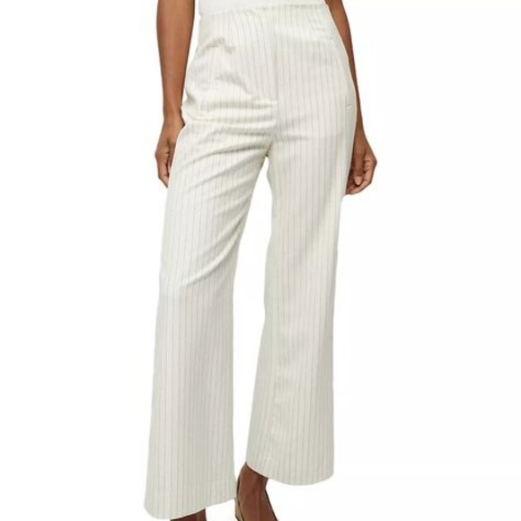 Veronica Beard Pants - Veronica Beard Dova Pinstriped Pants Ecru Sz 8